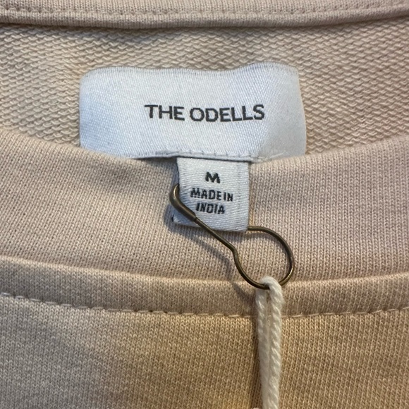 NWT Anthropologie/The Odells Jenna Lace-Sleeve Sweatshirt, Size M, MSRP $158 - Picture 7 of 10